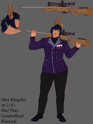(Commission) Alex Kingsley full outfit 2