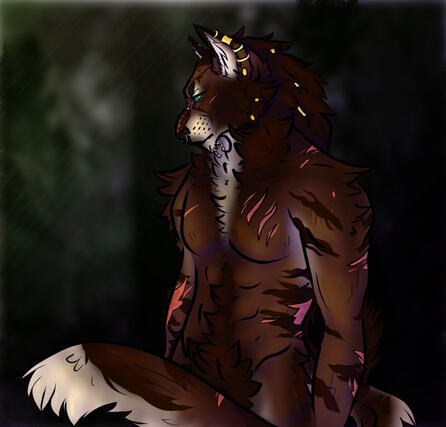 (Skyrim) art of one my Skyrim OCs Zviera