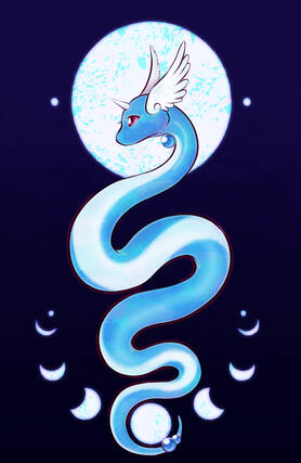 (Pokemon) gift art of Dragonair