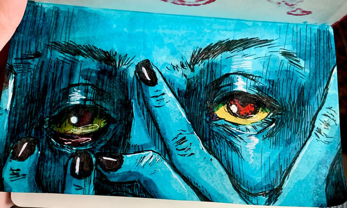 (Random) Traditional doodle of some eyes