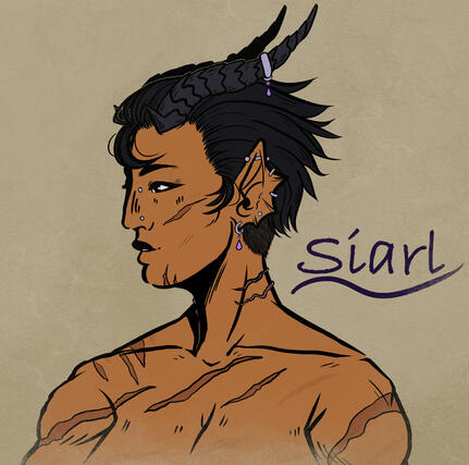 (OC) headshot of my OC Siarl