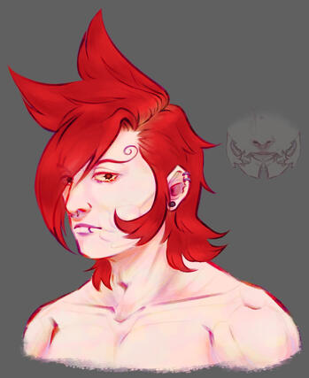 (One Piece) Gift art of Ichiji Vinsmoke w/ headcanons w/o glasses