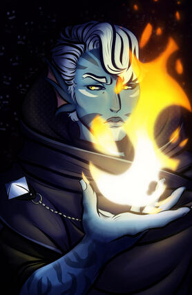 (DND) art of one my old player's character Gallus during an adventure