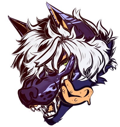 (YCH) BLEGH!! furry edition, dog fursona of someone on ig