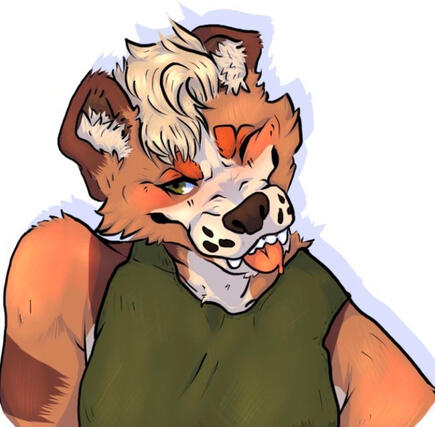 (Fursona) headshot of my fursona Kita