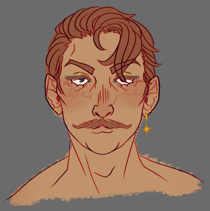 (OC) experimental headshot for my OC Aerobuc