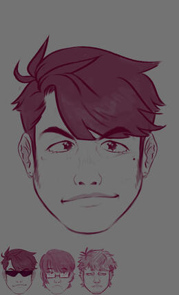 (Osomatsu-san) My headcanon for Karamatsu's face