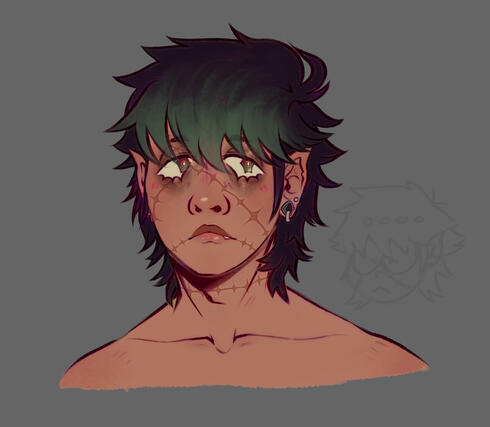 (Osomatsu-san) Ososan sona/oc, Sonoko Bochi, headshot w/o glasses [out dated]