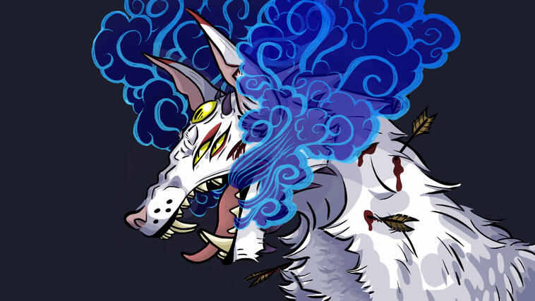 (Random) WIP for an experimental demon wolf